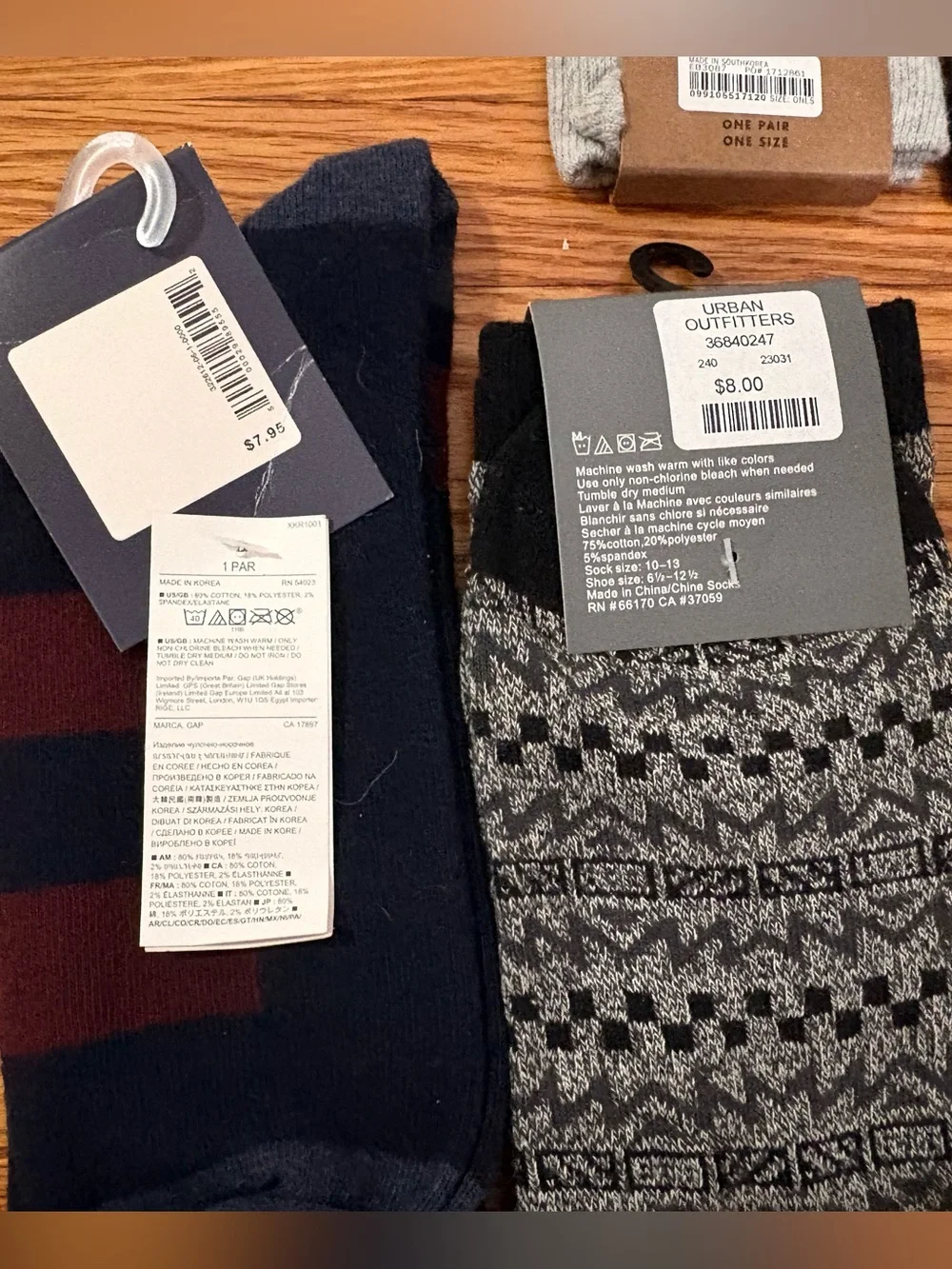 LOT of 13 NWT Mens Dress Socks (JCrew, JCrew Factory, Gap, Old Navy)